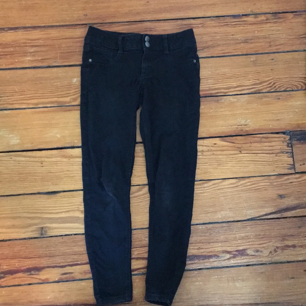 High waisted black jeans